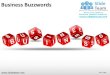 Business buzzwords in cubes building blocks stacked powerpoint presentation slides