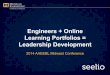 Engineering + Online Learning Portfolios = Leadership Development | Michigan Engineering at AAEEBL Midwest May 2014