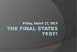 Final states test