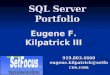 Sql Server 2008 Portfolio