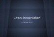 Lean innovation