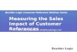 Measuring the Sales Impact of Customer References