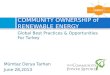 Community Ownership of Renewable Energy: Global Best Practices & Opportunities for Turkey