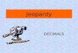 Decimals Jeopardy (4th And 5th Grade)
