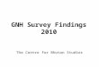 Bhutan GNH 2011 Survey Results