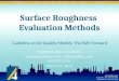 Surface Roughness Evaluation Methods - AWMA