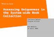 Assessing Uniqueness in the System-wide Book Collection