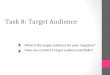 Task 8 target audience magazines