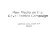 New Media on the Deval Patrick Campaign