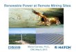 Renewal Power at remote mining site - May 2013