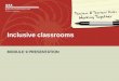 Module 9 Inclusive classrooms