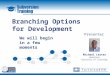 02.19.13 WANDisco SVN Training: Branching Options for Development