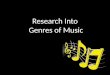 Research into music genres