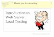 Introduction to Web Server Load Testing