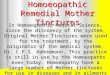 Homoeopathic Mother Tincturesandtheir Uses