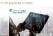 Alfresco Summit 2013: From Paper to eForms   - Juan Carlos Fernandez