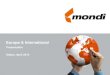 Mondi E&I company presentation April 2014