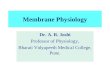 Membrane physiology