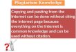 Lecture 5 plagiarism knowledge