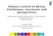 Tobacco Control in Africa: Challenges, Successes and Perspectives