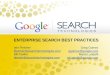 Enterprise Search Best Practices Webinar 4.2013