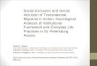 Social Exclusion and Social Inclusion of Transnational Migrants in Action: Sociological Analysis of Institutional Framework and Everyday Life Practices in St. Petersburg, Russia