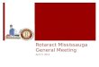 RCM General Meeting April 3, 2013