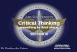 Lecture Notes Critical Thinking Part 3 of 3