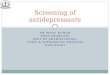 Screening of antidepressant