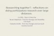 Researching together?: reflections on doing participatory research over large distances