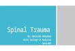 Spinal Trauma (Spinal Cord Injury)