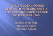 Coal’s Global Power Generation Dominance & The Growing Importance Of Natural Gas
