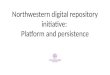 Northwestern digital repository initiative: platform and persistence