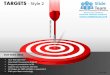 Bullesys darts targets style design 2 powerpoint ppt templates