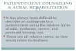 Patient client counseling & aural rehab