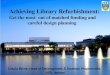Achieving Library Refurbishment: Get the most  out of matched funding and careful design planning . Author: Ursula Byrne