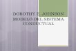 DOROTHY E. JOHNSON  MODELO DEL SISTEMA CONDUCTUAL
