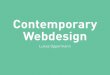 Contemporary webdesign
