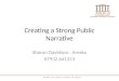 Creating a strong narrative