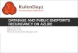 Database and Public Endpoints redundancy on Azure
