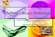 School library websites power point