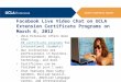 Study in Southern California - UCLA Extension Live Video Chat!