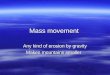 8 1  mass movement