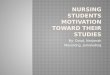 nursing student's motivation toward their studies at MSHC