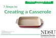 7 Steps to Creating a Casserole