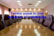 Terms Used In The Conduct Of Meetings
