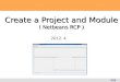 201204 create a project and module