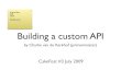 Building custom APIs