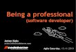 Being a Professional Software Developer