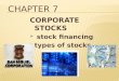 Chapter 7 - Corporate Stocks